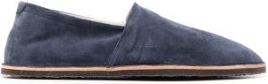 Brunello Cucinelli tonal-stitching suede espadrilles Blue