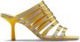 Burberry 105mm checkered cotton sandals Yellow - Thumbnail 1