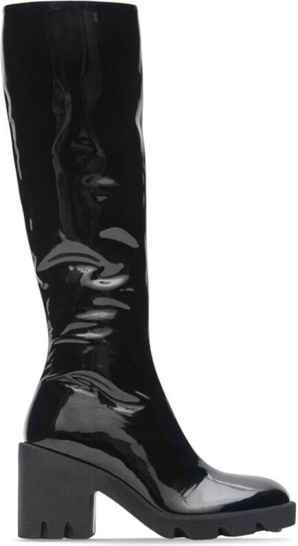 Burberry 65mm patent leather boots Black