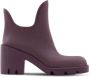 Burberry 70mm round-toe slip-on boots Purple - Thumbnail 1