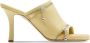 Burberry 85mm decorative-zip leather sandals Yellow - Thumbnail 1