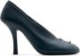 Burberry Baby Zip 100mm leather pumps Blue - Thumbnail 1