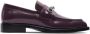 Burberry Barbed-detail leather loafers Red - Thumbnail 1