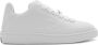Burberry Box logo-debossed leather sneakers White - Thumbnail 1