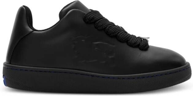 Burberry Box leather sneakers Black