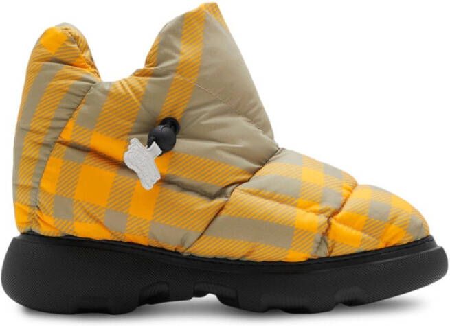 Burberry Check Pillow padded snow boots Neutrals