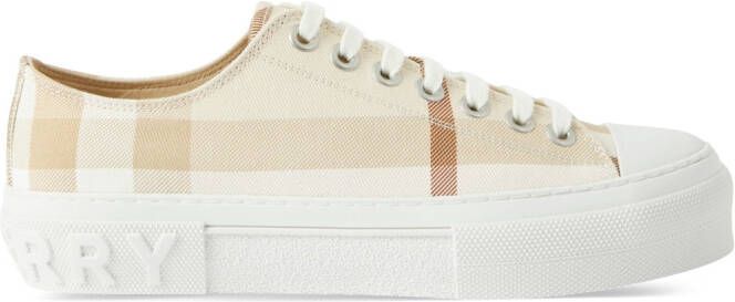 Burberry check-print low-top sneakers Neutrals