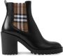Burberry checkered panel ankle boots Black - Thumbnail 1