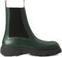 Burberry Chelsea slip-on leather boots Green - Thumbnail 1