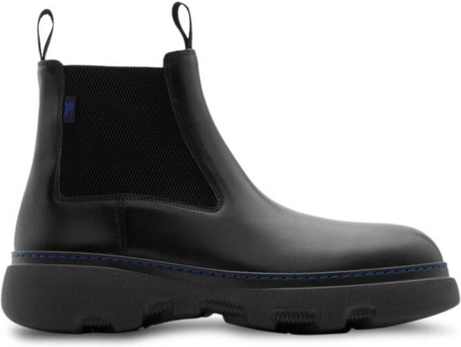 Burberry Creeper leather boots Black