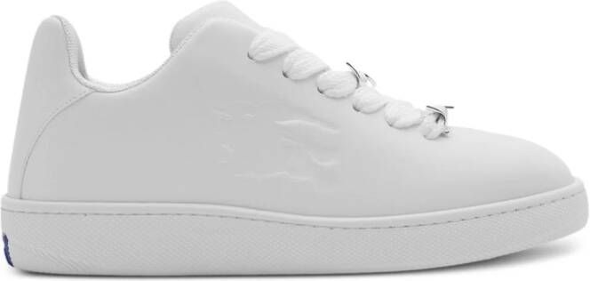 Burberry Box logo-debossed leather sneakers White
