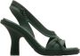 Burberry decorative zip-detailing strappy sandals Green - Thumbnail 1