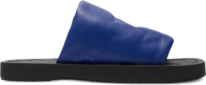 Burberry EKD Slab leather slides Blue