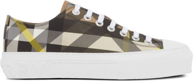 Burberry Exaggerated Check-print sneakers Black