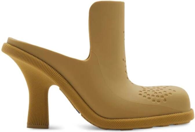 Burberry Highland rubber mules Yellow