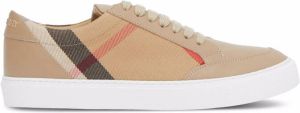 Burberry House Check low-top sneakers Brown