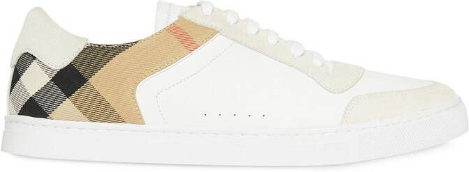 Burberry House Check panel sneakers White