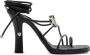 Burberry Ivy Shield leather sandals Black - Thumbnail 1