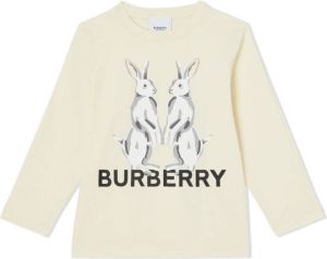Burberry Kids Animal Kingdom print T-shirt Neutrals