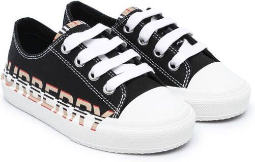 Burberry Kids logo-print low-top sneakers Black