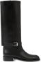 Burberry knee-high leather boots Black - Thumbnail 1