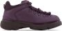 Burberry lace-up leather ankle boots Purple - Thumbnail 1