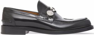 Burberry logo-detail leather loafers Black