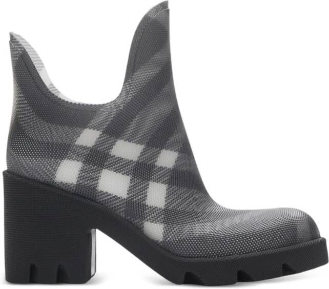 Burberry Marsh check-pattern boots Grey