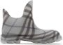 Burberry Marsh checked rubber ankle boots Grey - Thumbnail 1
