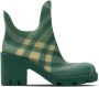 Burberry Marsh checked rubber boots Green - Thumbnail 1