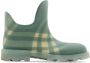 Burberry Marsh checkered ankle boots Green - Thumbnail 1