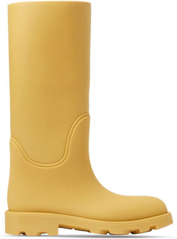 Burberry Marsh slip-on rain boots Yellow