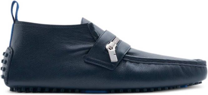 Burberry Motor leather loafers Blue