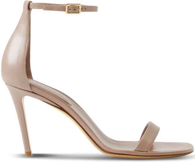 Burberry open-toe leather sandals Neutrals