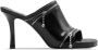 Burberry Peep 85mm leather mules Black - Thumbnail 1