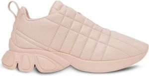 Burberry quilted leather trainers Pink