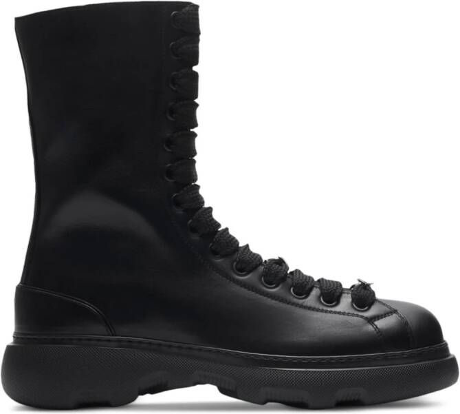 Burberry Ranger leather boots Black