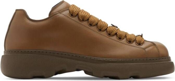 Burberry Ranger leather sneakers Brown
