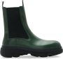 Burberry round-toe leather boots Green - Thumbnail 1