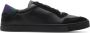 Burberry round-toe leather sneakers Black - Thumbnail 1