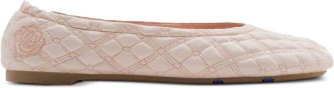 Burberry Sadler leather ballerina shoes Pink