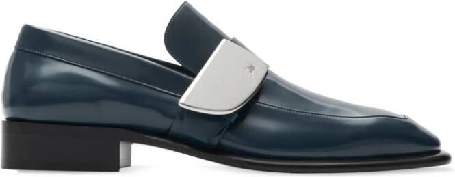 Burberry Shield leather loafers Blue