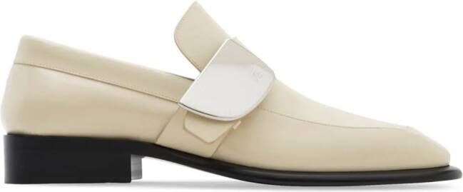 Burberry Shield leather loafers Neutrals