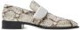 Burberry Shield python-print loafers Neutrals - Thumbnail 1