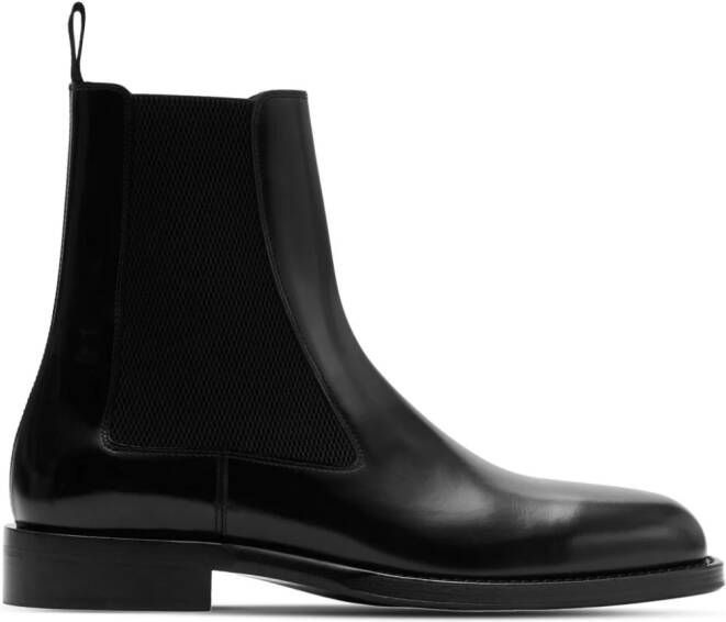 Burberry Tux leather Chelsea boots Black