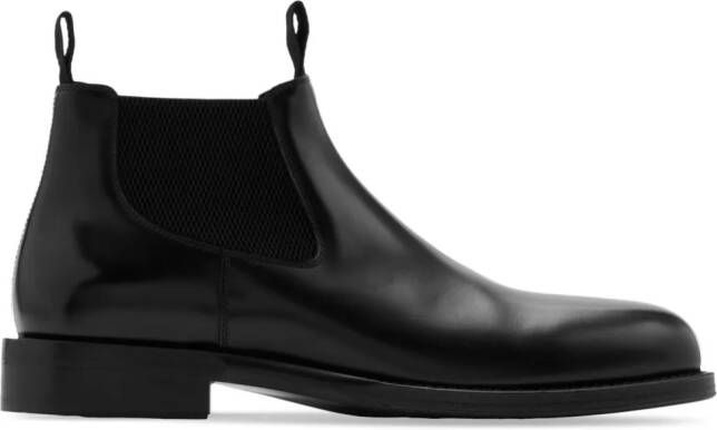 Burberry Tux Low leather Chelsea boots Black