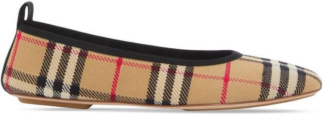 Burberry Vintage Check ballerina shoes Neutrals