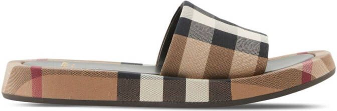 Burberry Vintage Check open-toe sandals Brown