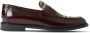 Burberry Vintage Check-pattern contrast-panel penny loafers Red - Thumbnail 1