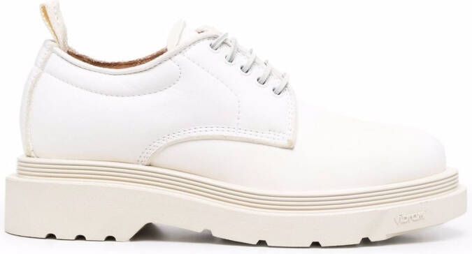 Buttero 40mm leather lace-up shoes White